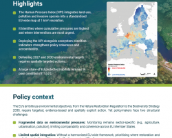 Prioritising EU Environmental Action: The Human Pressure Index as a Spatial Decision-Support Tool policy brief preview